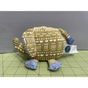 Mary Meyer Rattle Boho Elephant Plush Stuffed Animal Baby Toy Infant 5.5" Green